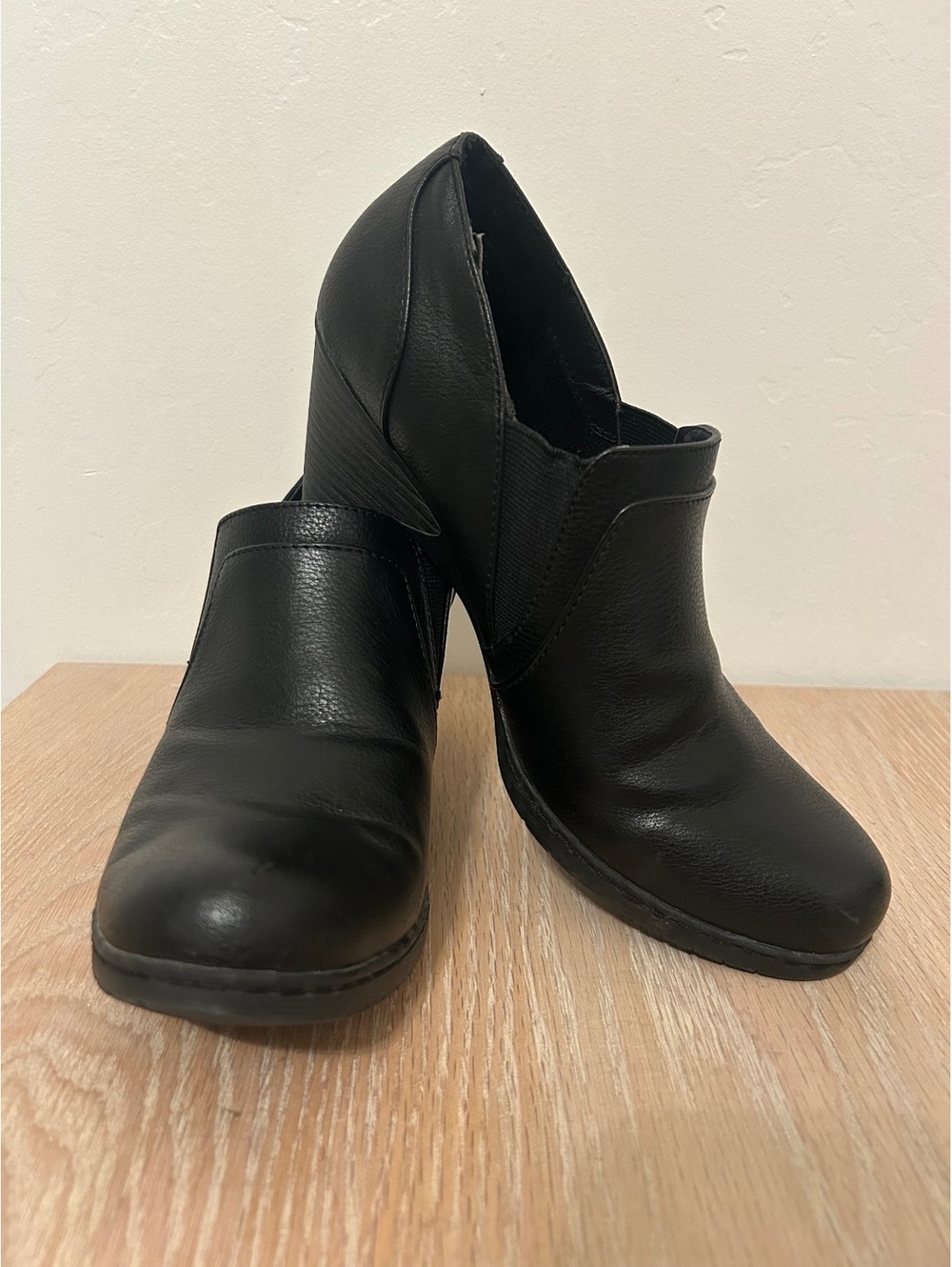 Croft & Barrow Women's Black Slip-On Ankle Boots with Ortholite Insoles
